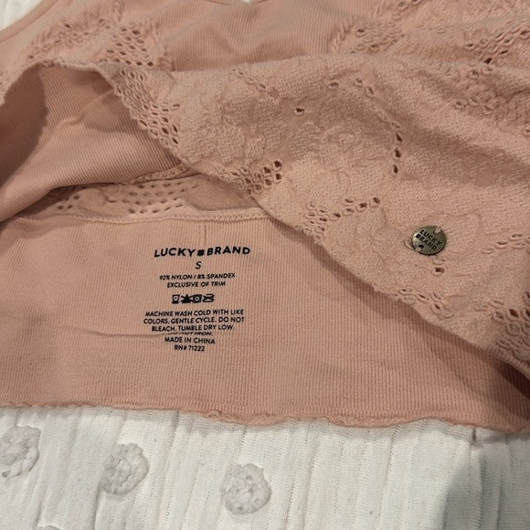 Lucky Brand Pink Sports Bra/Bralette Small - Picture 3 of 4